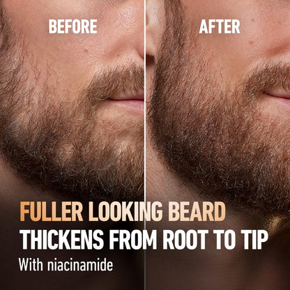 King C. Gillette Beard Thickener with Vitamin B Complex & Caffeine, 1.7 oz