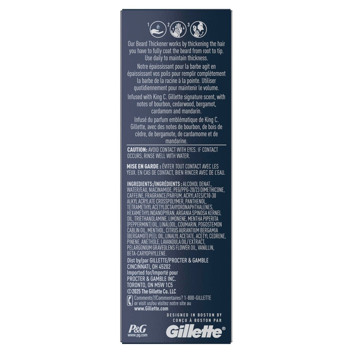 King C. Gillette Beard Thickener with Vitamin B Complex & Caffeine, 1.7 oz - görsel 17