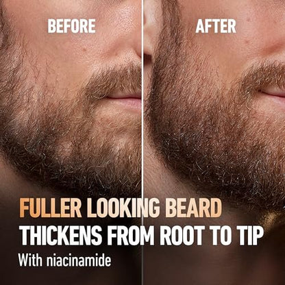 King C. Gillette Beard Thickener with Vitamin B Complex & Caffeine, 1.7 oz