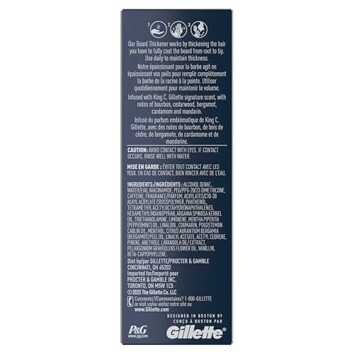 King C. Gillette Beard Thickener with Vitamin B Complex & Caffeine, 1.7 oz - görsel 18