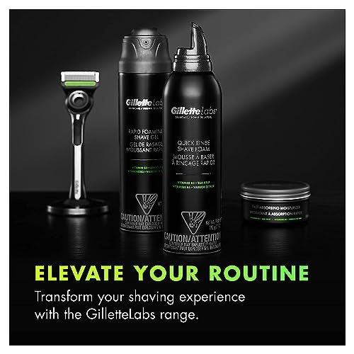 Gillette Labs Quick Rinse Lightweight Shave Foam for Men, 8.1 oz – Skin-Protecting Shaving Foam - görsel 13
