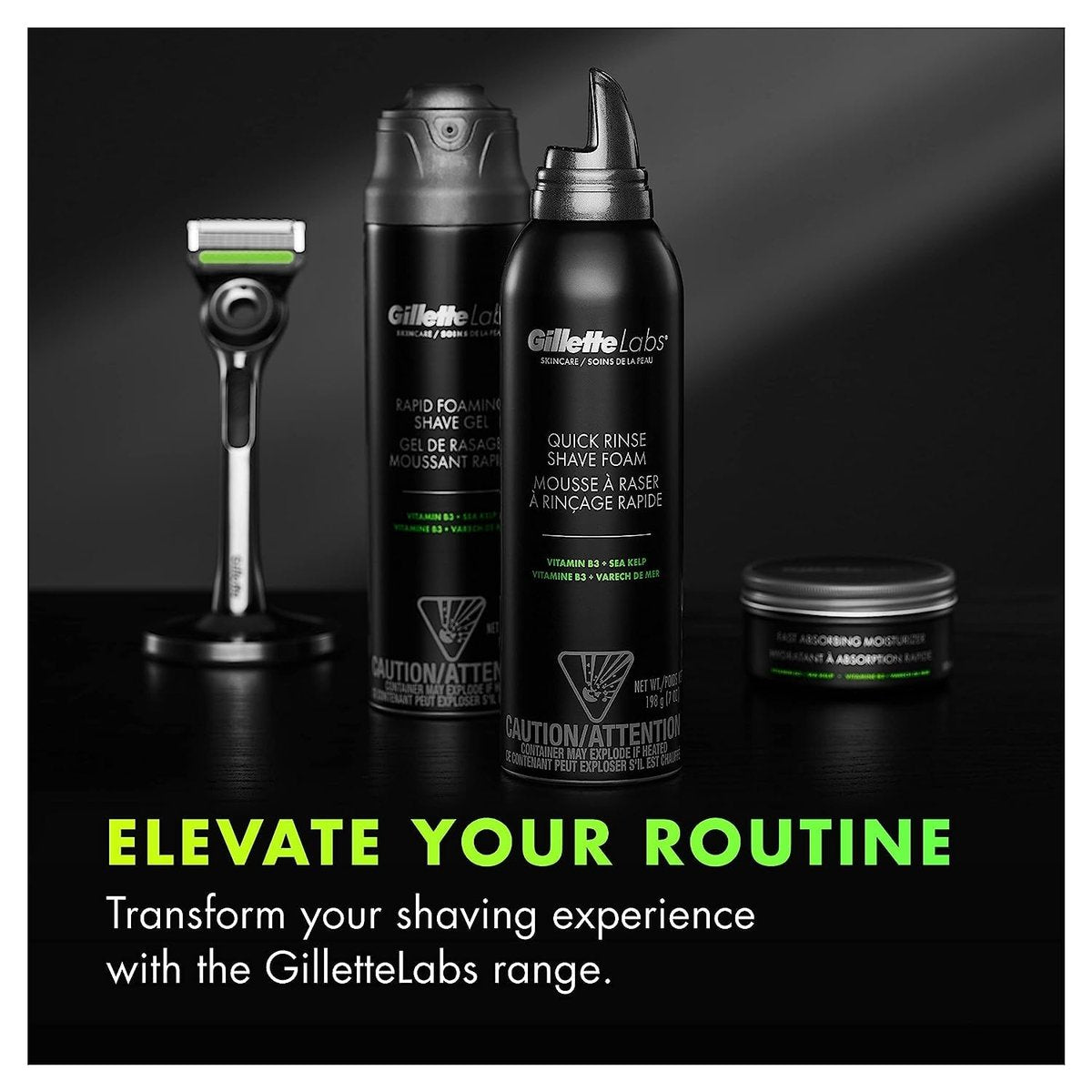 Gillette Labs Quick Rinse Lightweight Shave Foam for Men, 8.1 oz – Skin-Protecting Shaving Foam - görsel 14
