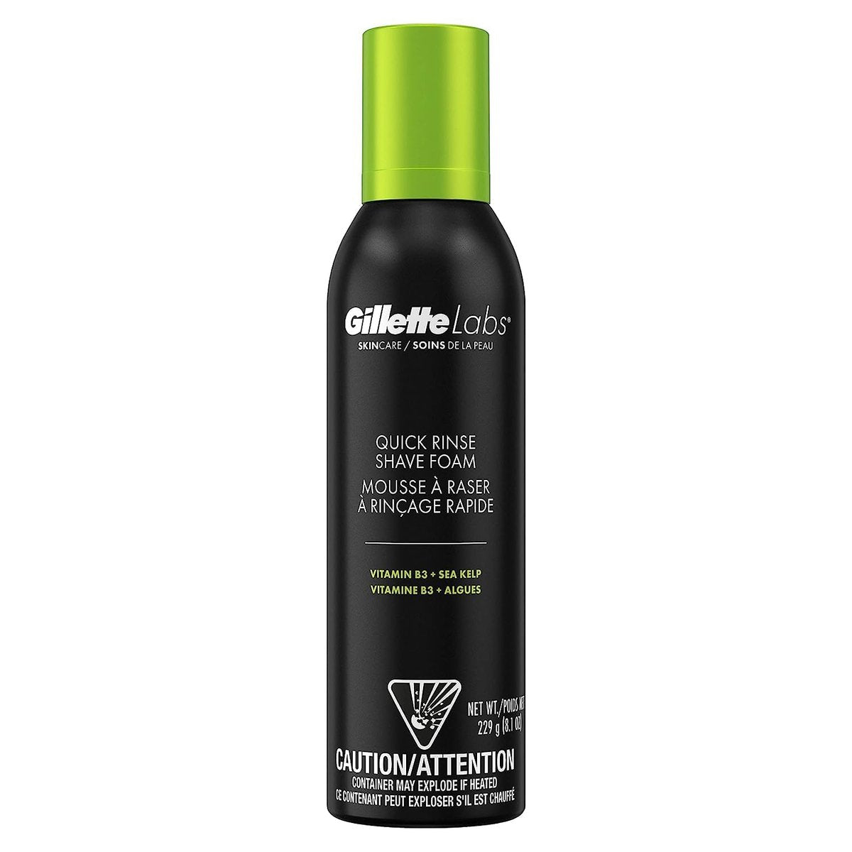 Gillette Labs Quick Rinse Lightweight Shave Foam for Men, 8.1 oz – Skin-Protecting Shaving Foam - görsel 2