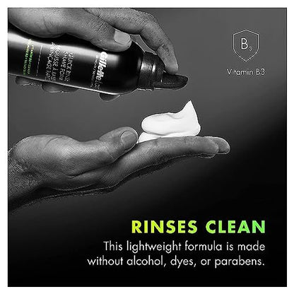 Gillette Labs Quick Rinse Lightweight Shave Foam for Men, 8.1 oz – Skin-Protecting Shaving Foam