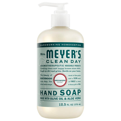 Mrs. Meyer's Clean Day Hand Soap, Birchwood Scent, 12.5 fl oz