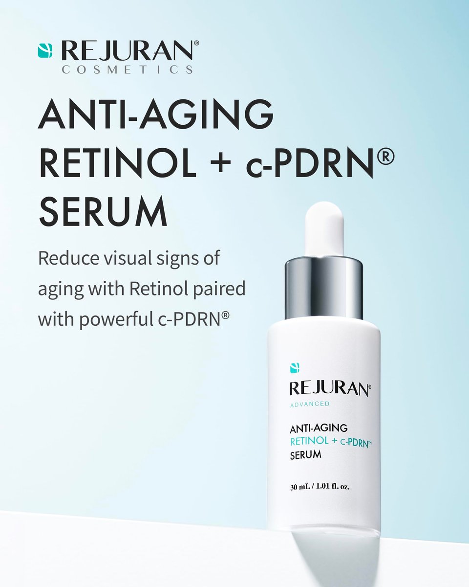 REJURAN Advanced Anti-Aging Retinol + c-PDRN Serum - Firming & Radiance Boosting Facial Serum for Wrinkle Care, 1.01 fl oz Avelisse