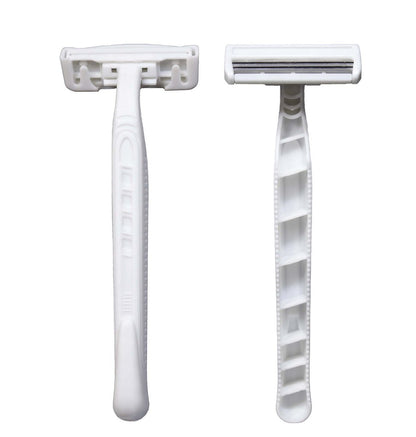 Crazors 3-Blade Disposable Razors for Men & Women – 8-Pack Single-Use Body & Face Shaver – Eco-Friendly Travel-Size Toiletries Avelisse
