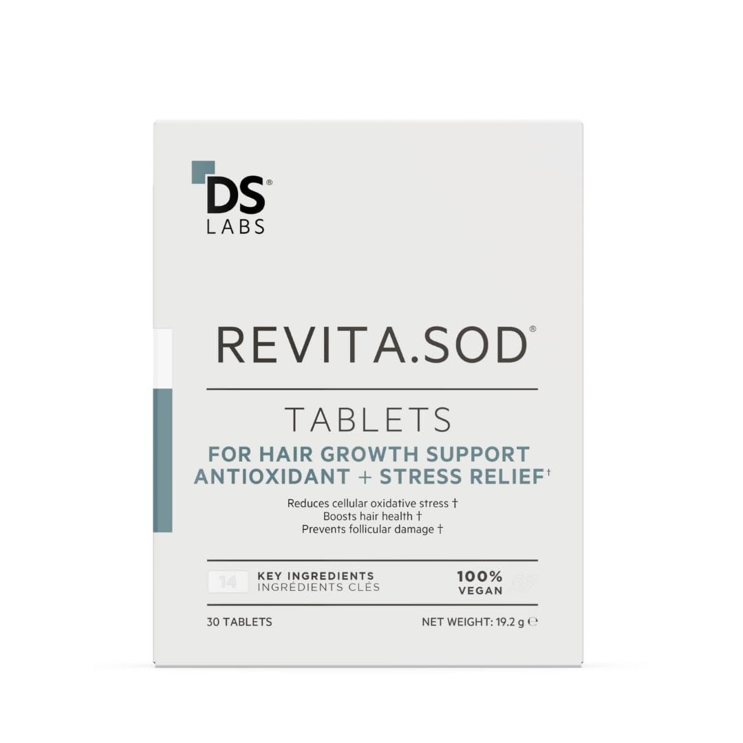 DS Labs Revita.SOD Hair Support Tablets - Daily Hair Wellness Supplement with Superoxide Dismutase, Zinc & Ashwagandha, for Men & Women, 30 Tablets Avelisse