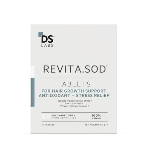 DS Labs Revita.SOD Hair Support Tablets - Daily Hair Wellness Supplement with Superoxide Dismutase, Zinc & Ashwagandha, for Men & Women, 30 Tablets Avelisse