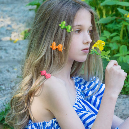 72-Pack Self Hinge Hair Barrettes Plastic Hair Clips for Girls | Colorful Cute Barrettes for Toddler Kids Baby Hairpins Accessories Avelisse