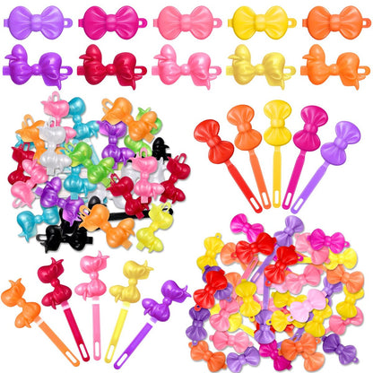 72-Pack Self Hinge Hair Barrettes Plastic Hair Clips for Girls | Colorful Cute Barrettes for Toddler Kids Baby Hairpins Accessories Avelisse