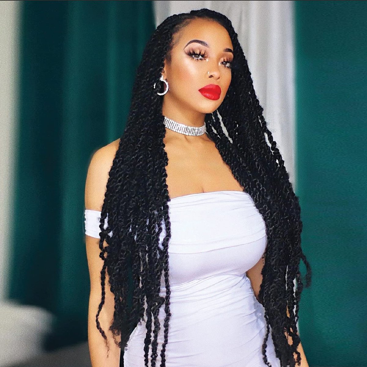 X-Pression Twisted Up 3X Springy Afro Twist Crochet Braids – 24" (1-Pack, Color 27) - görsel 12