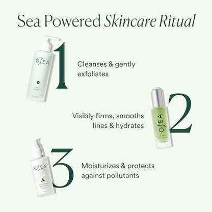 OSEA Ocean Cleanser 5 oz - Nourishing Mineral-Rich Facial Cleansing Gel - Gentle Face Wash for Clean Beauty - Vegan & Cruelty-Free Avelisse