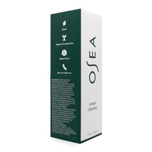 OSEA Ocean Cleanser 5 oz - Nourishing Mineral-Rich Facial Cleansing Gel - Gentle Face Wash for Clean Beauty - Vegan & Cruelty-Free Avelisse