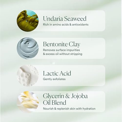 OSEA Ocean Cleanser 5 oz - Nourishing Mineral-Rich Facial Cleansing Gel - Gentle Face Wash for Clean Beauty - Vegan & Cruelty-Free Avelisse