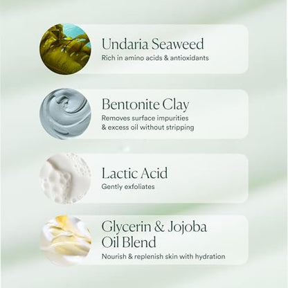 OSEA Ocean Cleanser 5 oz - Nourishing Mineral-Rich Facial Cleansing Gel - Gentle Face Wash for Clean Beauty - Vegan & Cruelty-Free Avelisse