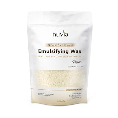 100% Natural Plant Derived Emulsifying Wax – Cosmetic Grade, Non-GMO, 6 oz