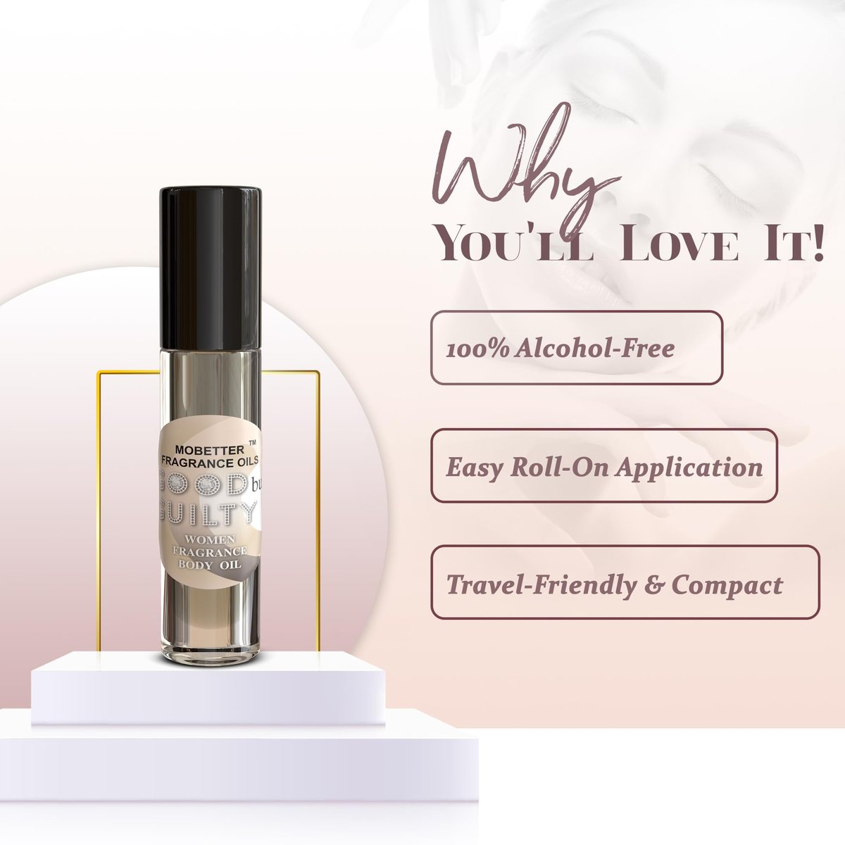 MOBETTER FRAGRANCE OILS Good But Guilty Women Perfume Fragrance Body Oil - 0.33 Fl Oz - görsel 7