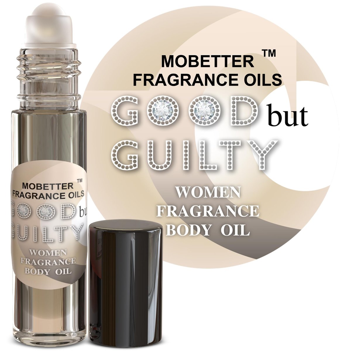 MOBETTER FRAGRANCE OILS Good But Guilty Women Perfume Fragrance Body Oil - 0.33 Fl Oz - görsel 3