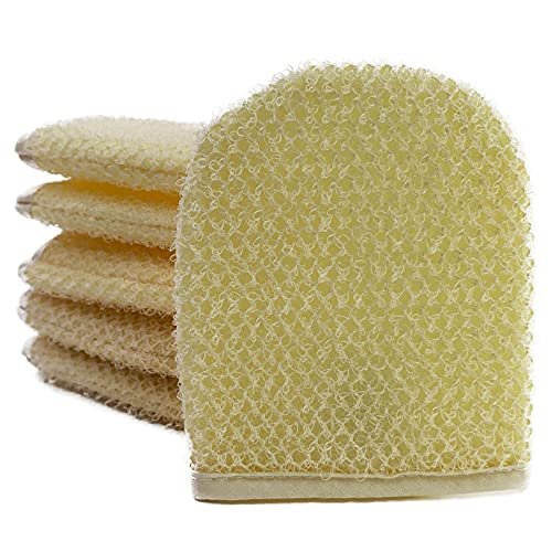PPHAO Facial Cleansing Sponge - Exfoliating Facial Cleansing Cloths Gloves Mitts - Softweave Exfoliating Washcloths - 6 Pack - görsel 2