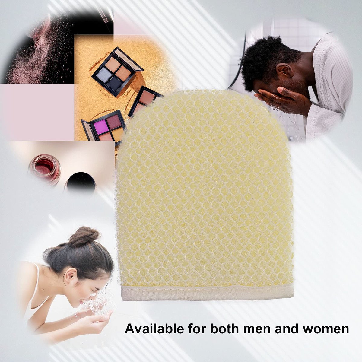PPHAO Facial Cleansing Sponge - Exfoliating Facial Cleansing Cloths Gloves Mitts - Softweave Exfoliating Washcloths - 6 Pack - görsel 7