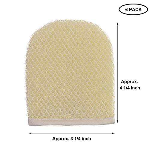 PPHAO Facial Cleansing Sponge - Exfoliating Facial Cleansing Cloths Gloves Mitts - Softweave Exfoliating Washcloths - 6 Pack - görsel 4