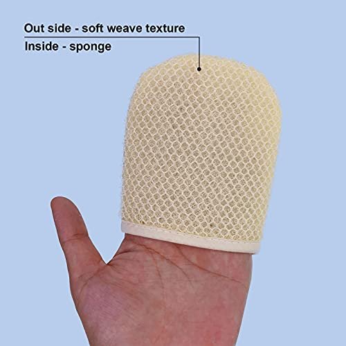 PPHAO Facial Cleansing Sponge - Exfoliating Facial Cleansing Cloths Gloves Mitts - Softweave Exfoliating Washcloths - 6 Pack - görsel 10