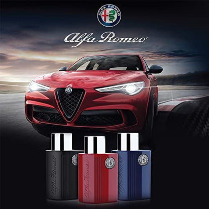 Alfa Romeo Black Men Eau de Toilette Spray, 4.2 oz