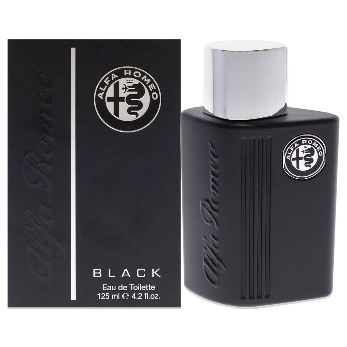 Alfa Romeo Black Men Eau de Toilette Spray, 4.2 oz - görsel 1