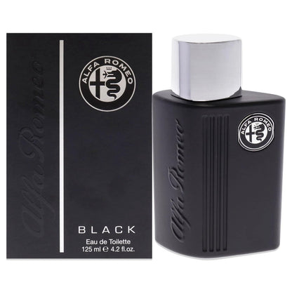 Alfa Romeo Black Men Eau de Toilette Spray, 4.2 oz