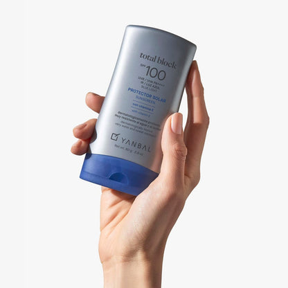 TOTAL BLOCK Sunblock SPF100 Blue Light RSF 99% High Protection by Yanbal Avelisse
