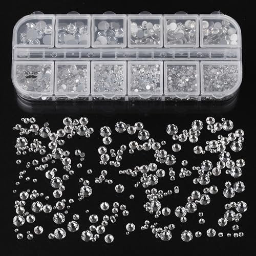 Mr. Pen Clear Flatback Rhinestones 2000 pcs with Pick Up Tweezer & Picking Pen for Crafts, Nail Art, Jewelry Making, DIY Bling Projects - görsel 14