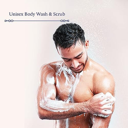 Blue Nectar Vanilla Body Wash & Scrub with Honey – Deep Cleansing, Exfoliation & Anti-Cellulite (8.4 Fl Oz)
