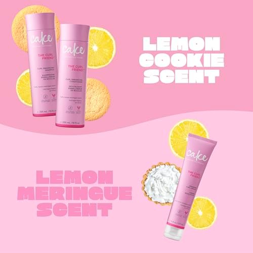 Cake Beauty Curl Friend Curl Defining Shampoo, Conditioner & Cream Set – Avocado & Argan Oil for Curly Hair, Anti-Frizz, Cruelty Free & Vegan Avelisse