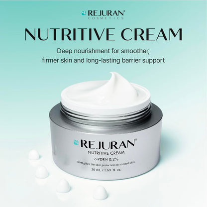 REJURAN Nutritive Cream with c-PDRN – Salmon DNA Facial Moisturizer for Nourishing, Deep Hydrating, Radiant Glass Skin – Korean Skincare, 1.69 fl oz Avelisse