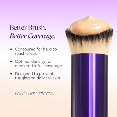 FIÈRA Contoured Concealer Brush for Eyes & Nose – Precise Blending Makeup Brush for Flawless Coverage – Soft, Non-Shedding, Cruelty-Free Brush for Spot Concealing & Hard-to-Reach Areas - görsel 8