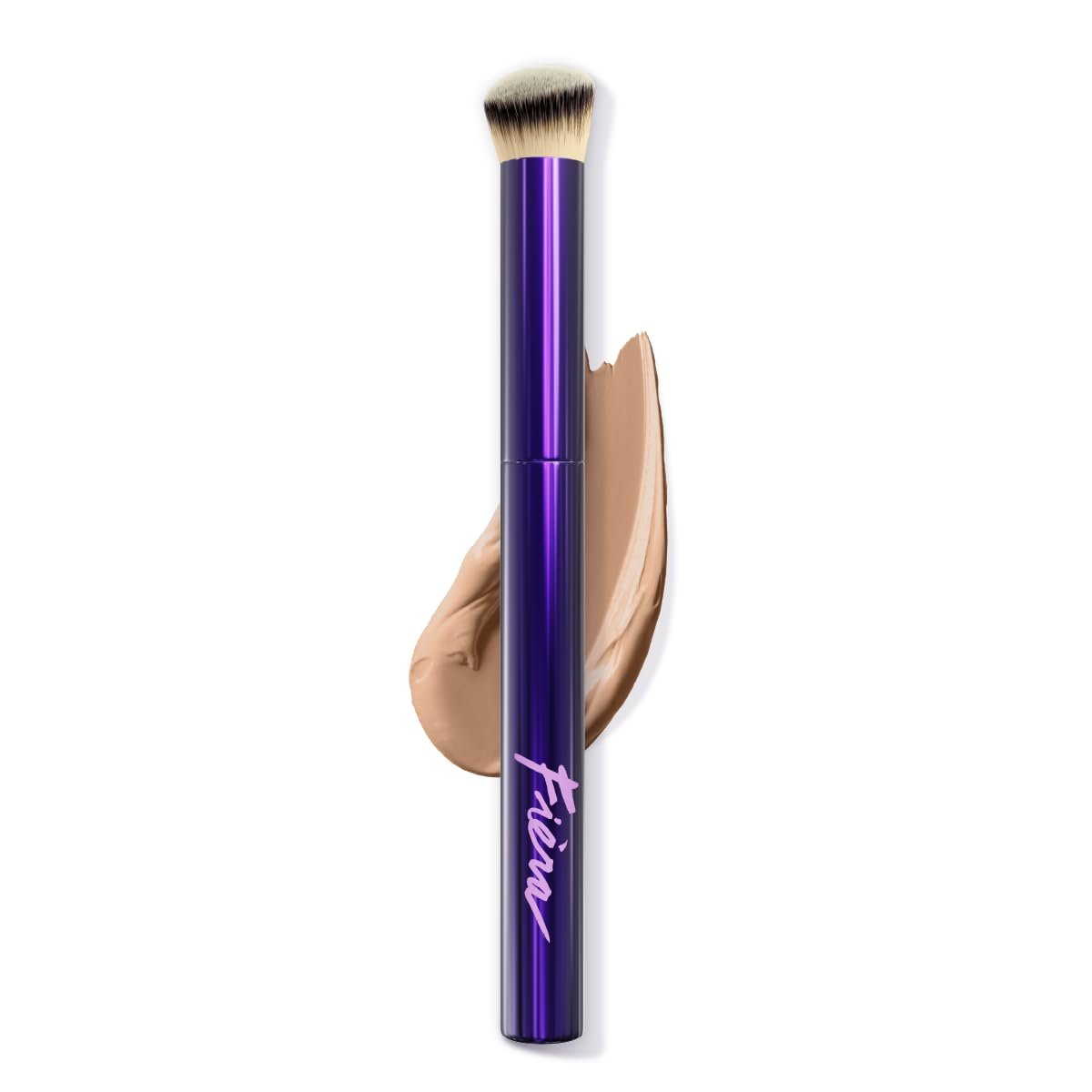FIÈRA Contoured Concealer Brush for Eyes & Nose – Precise Blending Makeup Brush for Flawless Coverage – Soft, Non-Shedding, Cruelty-Free Brush for Spot Concealing & Hard-to-Reach Areas - görsel 1