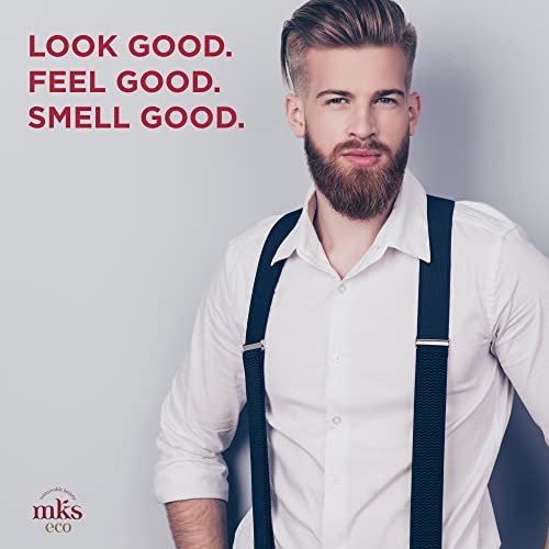 MKS eco for Men Bomber Shave Cream - Sandalwood Scent - 10 oz - Softens Beard, Reduces Irritation - with Hemp Seed & Argan Oils - Vegan & Cruelty Free - görsel 12