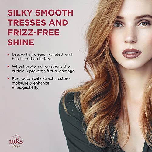 MKS eco Nourish Shampoo, Isle of You - 10 fl oz - Cleanses, Strengthens & Repairs Fine, Color-Treated Hair - Moroccan Argan Oil & Hemp Seed Oil - Vegan, Cruelty-Free - görsel 10