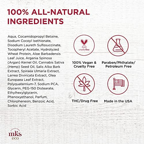 MKS eco Nourish Shampoo, Isle of You - 10 fl oz - Cleanses, Strengthens & Repairs Fine, Color-Treated Hair - Moroccan Argan Oil & Hemp Seed Oil - Vegan, Cruelty-Free - görsel 12