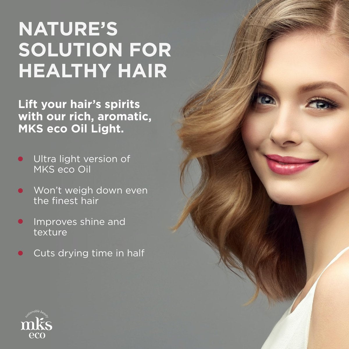 MKS Eco Hair Styling Elixir - Original 2 fl oz - Moroccan Argan Oil & Hemp Seed Oil for Fine Hair - Moisturizing, Nourishing & Frizz Control - Vegan & Cruelty-Free - görsel 5