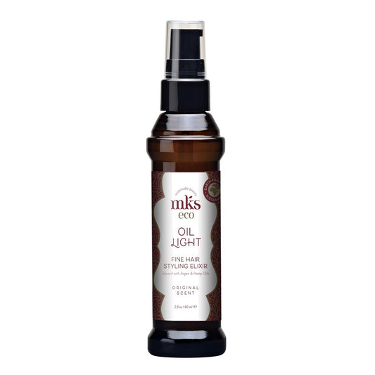 MKS Eco Hair Styling Elixir - Original 2 fl oz - Moroccan Argan Oil & Hemp Seed Oil for Fine Hair - Moisturizing, Nourishing & Frizz Control - Vegan & Cruelty-Free