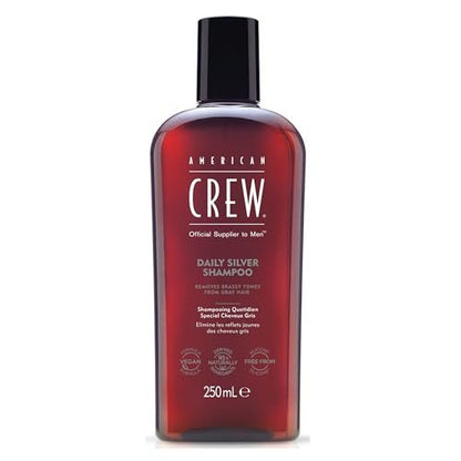 American Crew Daily Silver Shampoo for Men - Removes Brassy Tones, Naturally Derived, Vegan Formula, 8.4 fl oz Avelisse
