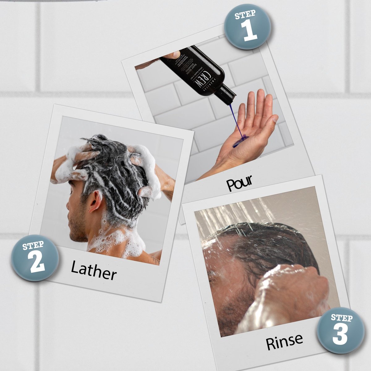American Crew Daily Silver Shampoo for Men - Removes Brassy Tones, Naturally Derived, Vegan Formula, 8.4 fl oz Avelisse
