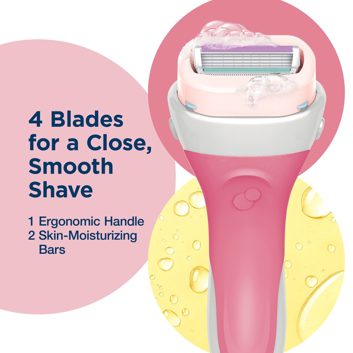Schick Intuition Lemon Berry Breeze Razors for Women - 1 Razor Handle & 2 Refill Blades with Organic Lemon - görsel 17