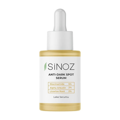 Sinoz Anti-Dark Spot Arbutin Skin Serum - Niacinamide 5% + Alpha Arbutin 2% - Fades Dark Spots & Brightens Uneven Skin Tone - Lightweight & Fast Absorbing - 30 ml