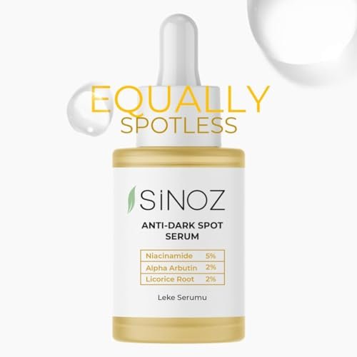 Sinoz Anti-Dark Spot Arbutin Skin Serum - Niacinamide 5% + Alpha Arbutin 2% - Fades Dark Spots & Brightens Uneven Skin Tone - Lightweight & Fast Absorbing - 30 ml - görsel 12