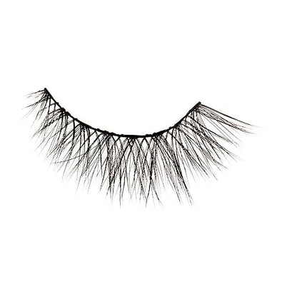 KISS Magnetic Curation False Eyelashes, 3 Pairs with 5 Double Strength Magnets, Wind Resistant, Dermatologist Tested, Reusable Up to 15 Times, Black, 3 Count