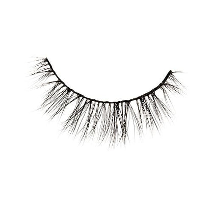 KISS Magnetic Curation False Eyelashes, 3 Pairs with 5 Double Strength Magnets, Wind Resistant, Dermatologist Tested, Reusable Up to 15 Times, Black, 3 Count