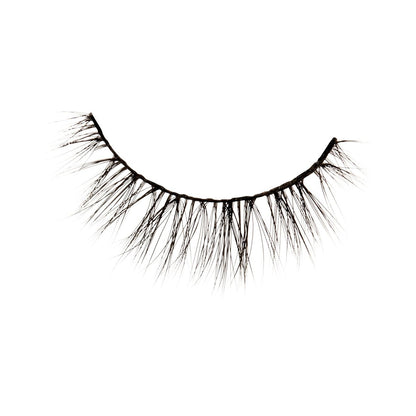 KISS Magnetic Curation False Eyelashes, 3 Pairs with 5 Double Strength Magnets, Wind Resistant, Dermatologist Tested, Reusable Up to 15 Times, Black, 3 Count